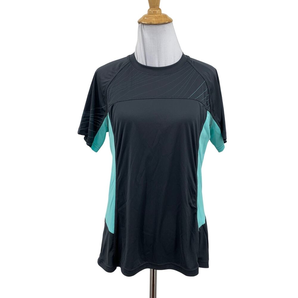 Specialized Jersey Women Medium Aqua Gray Andorra Comp Cycling Short Sleeve
